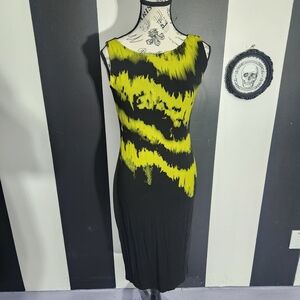 Green Black Punk Ribkoff Dress